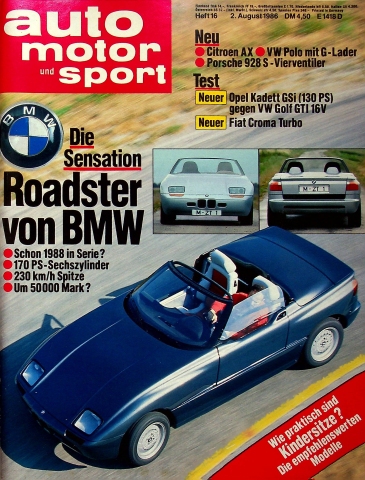 Deckblatt Auto Motor und Sport (16/1986)